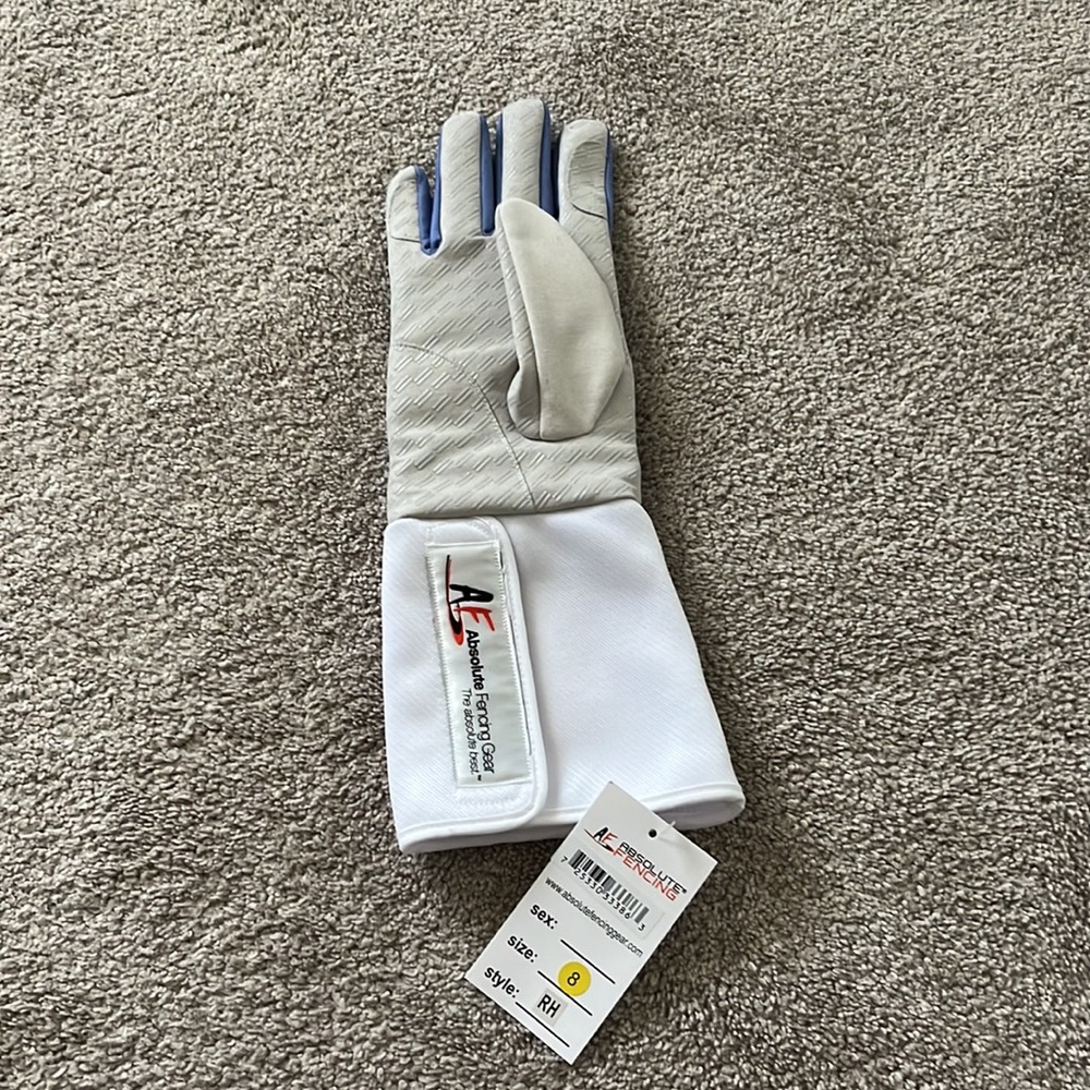 Absolute Fencing Brand New "The Champley" Grip Glove Size 8 NWT - Picture 2 of 4